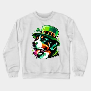 Greater Swiss Mountain Dog Celebrates Saint Patrick's Crewneck Sweatshirt